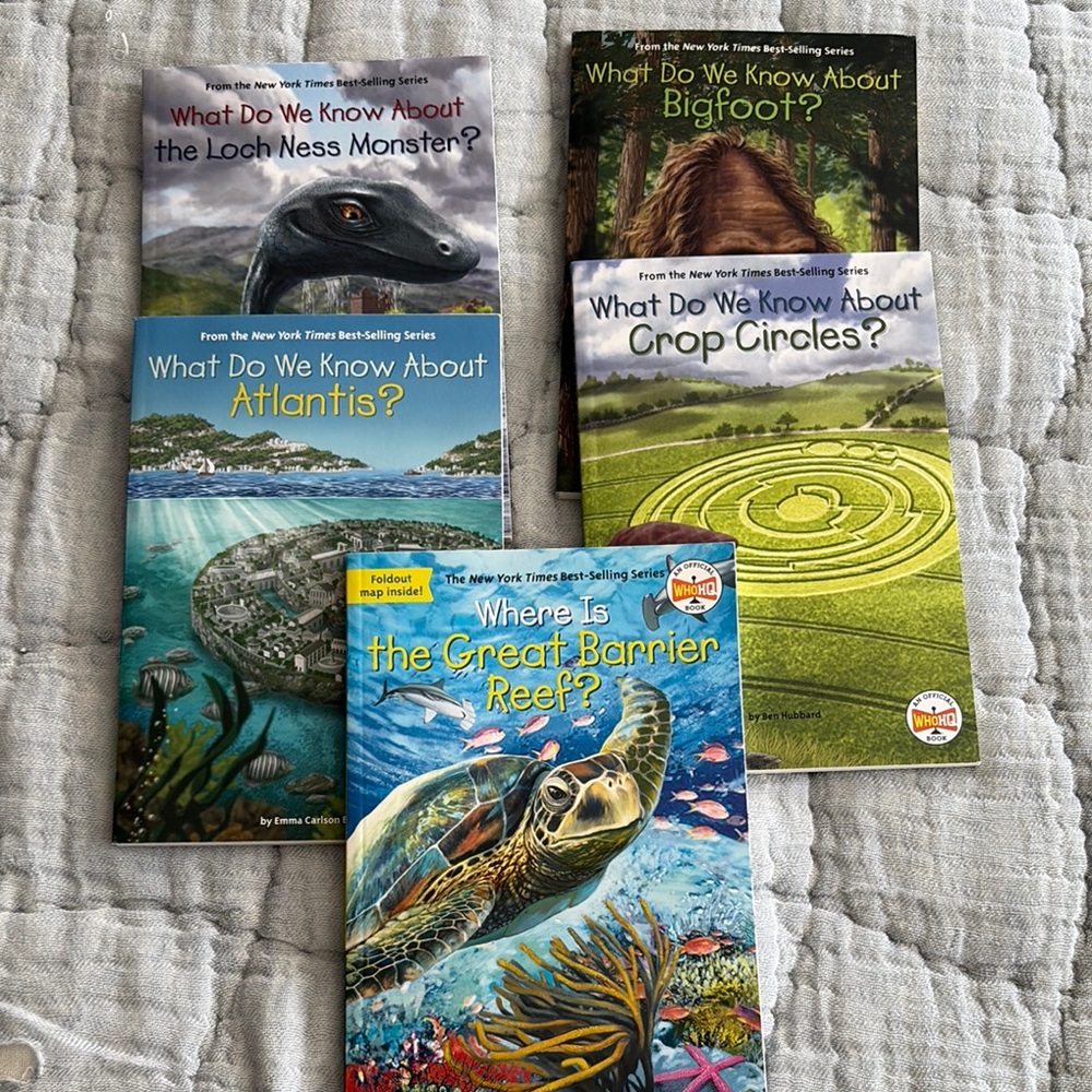 Set of 5 NEW “What do we know…?” Books